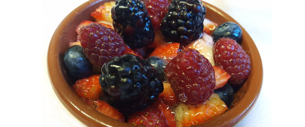 Terrina de fruites vermelles Foto del plat