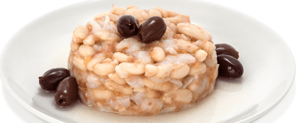 Bacallà amb mongetes i tomàquet Foto del plat