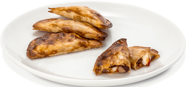 Crestes de tonyina i ou dur al forn Foto del plat