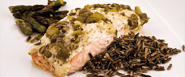 Salmó amb salsa tàrtara Foto del plat
